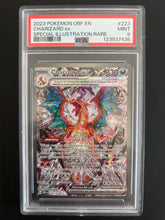 Load image into Gallery viewer, Pokemon TCG - Charizard ex SIR 223/197 Obsidian Flames PSA MINT 9