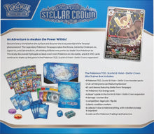 Load image into Gallery viewer, Pokemon TCG - Scarlet & Violet 7 Stellar Crown Elite Trainer Box
