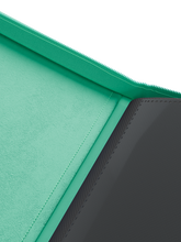 Load image into Gallery viewer, Palms Off Gaming- STEALTH 9 Pocket Zip Trading Card Binder - TURQUOISE