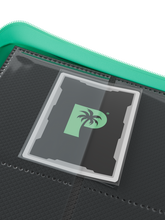 Load image into Gallery viewer, Palms Off Gaming- STEALTH 9 Pocket Zip Trading Card Binder - TURQUOISE