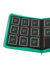Load image into Gallery viewer, Palms Off Gaming- STEALTH 9 Pocket Zip Trading Card Binder - TURQUOISE