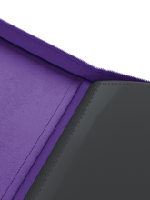 Load image into Gallery viewer, Palms Off Gaming- STEALTH 12 Pocket Zip Trading Card Binder - PURPLE