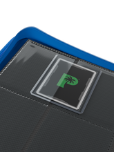 Load image into Gallery viewer, Palms Off Gaming- Collector's Series TOP LOADER Zip Binder - BLUE