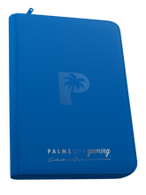 Load image into Gallery viewer, Palms Off Gaming- Collector's Series TOP LOADER Zip Binder - BLUE