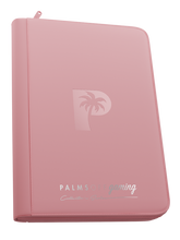 Load image into Gallery viewer, Palms Off Gaming- Collector's Series 9 Pocket Zip Trading Card Binder- PINK