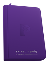Load image into Gallery viewer, Palms Off Gaming- Collector's Series 9 Pocket Zip Trading Card Binder- PURPLE
