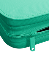 Load image into Gallery viewer, Palms Off Gaming- Collector's Series 9 Pocket Zip Trading Card Binder- TURQUOISE