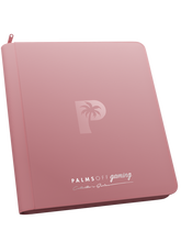 Load image into Gallery viewer, Palms Off Gaming- Collector's Series 12 Pocket Zip Trading Card Binder- PINK