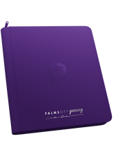 Load image into Gallery viewer, Palms Off Gaming- Collector's Series 12 Pocket Zip Trading Card Binder- PURPLE