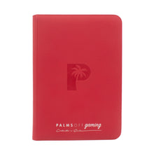 Load image into Gallery viewer, Palms Off Gaming- Collector's Series 9 Pocket Zip Trading Card Binder- RED