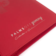 Load image into Gallery viewer, Palms Off Gaming- Collector's Series 9 Pocket Zip Trading Card Binder- RED
