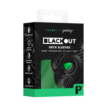 Load image into Gallery viewer, Palms Off Gaming- Blackout Deck Sleeves- GREEN
