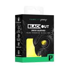 Load image into Gallery viewer, Palms Off Gaming- Blackout Deck Sleeves- YELLOW