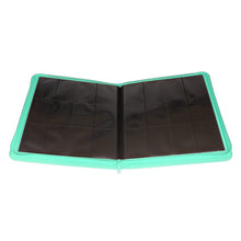 Load image into Gallery viewer, Palms Off Gaming- STEALTH 12 Pocket Zip Trading Card Binder - TURQUOISE