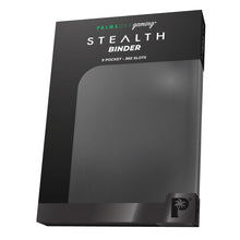 Load image into Gallery viewer, Palms Off Gaming- STEALTH 9 Pocket Zip Trading Card Binder - BLACK