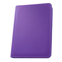 Load image into Gallery viewer, Palms Off Gaming- STEALTH 9 Pocket Zip Trading Card Binder - PURPLE