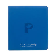 Load image into Gallery viewer, Palms Off Gaming- Collector's Series 12 Pocket Zip Trading Card Binder- BLUE