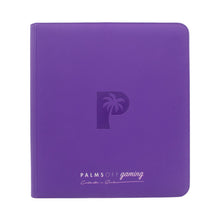 Load image into Gallery viewer, Palms Off Gaming- Collector's Series 12 Pocket Zip Trading Card Binder- PURPLE