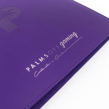 Load image into Gallery viewer, Palms Off Gaming- Collector's Series 12 Pocket Zip Trading Card Binder- PURPLE