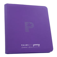 Load image into Gallery viewer, Palms Off Gaming- Collector's Series 12 Pocket Zip Trading Card Binder- PURPLE