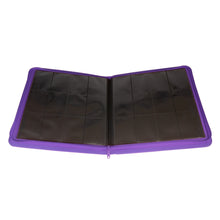 Load image into Gallery viewer, Palms Off Gaming- Collector's Series 12 Pocket Zip Trading Card Binder- PURPLE