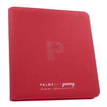 Load image into Gallery viewer, Palms Off Gaming- Collector's Series 12 Pocket Zip Trading Card Binder- RED