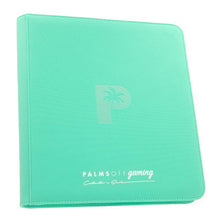 Load image into Gallery viewer, Palms Off Gaming- Collector's Series 12 Pocket Zip Trading Card Binder- TORQUOISE