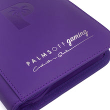Load image into Gallery viewer, Palms Off Gaming- Collector's Series 4 Pocket Zip Trading Card Binder - PURPLE
