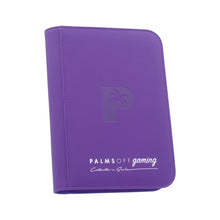 Load image into Gallery viewer, Palms Off Gaming- Collector's Series 4 Pocket Zip Trading Card Binder - PURPLE