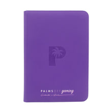 Load image into Gallery viewer, Palms Off Gaming- Collector's Series 9 Pocket Zip Trading Card Binder- PURPLE