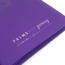 Load image into Gallery viewer, Palms Off Gaming- Collector's Series 9 Pocket Zip Trading Card Binder- PURPLE