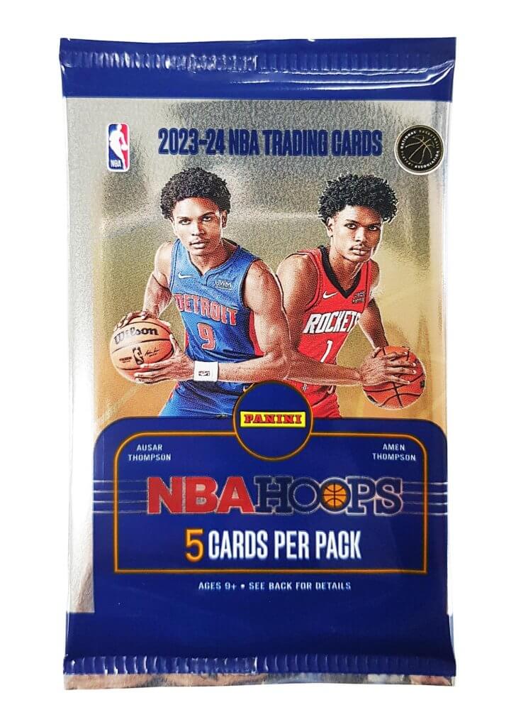 NBA- PANINI 2023-2024 Hoops Basketball GRAVITY FEED. 5 x card pack