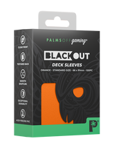 Load image into Gallery viewer, Palms Off Gaming- Blackout Deck Sleeves- ORANGE
