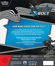 Load image into Gallery viewer, Pokemon TCG - Scarlet &amp; Violet - Black Bolt Binder Collection
