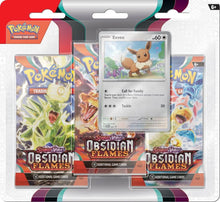 Load image into Gallery viewer, Pokemon TCG- Scarlet &amp; Violet 3 Obsidian Flames Three Booster Blister
