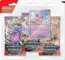 Load image into Gallery viewer, Pokemon TCG- Scarlet &amp; Violet Temporal Forces Three booster blister
