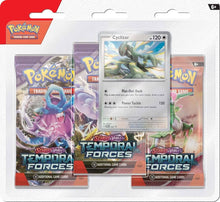Load image into Gallery viewer, Pokemon TCG- Scarlet &amp; Violet Temporal Forces Three booster blister
