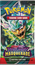 Load image into Gallery viewer, Pokemon TCG- Scarlet &amp; Violet 6 Twilight Masquerade Booster Pack
