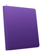 Load image into Gallery viewer, Palms Off Gaming- STEALTH 12 Pocket Zip Trading Card Binder - PURPLE
