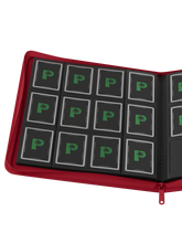 Load image into Gallery viewer, Palms Off Gaming- STEALTH 12 Pocket Zip Trading Card Binder - RED
