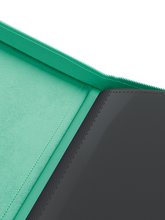 Load image into Gallery viewer, Palms Off Gaming- STEALTH 12 Pocket Zip Trading Card Binder - TURQUOISE
