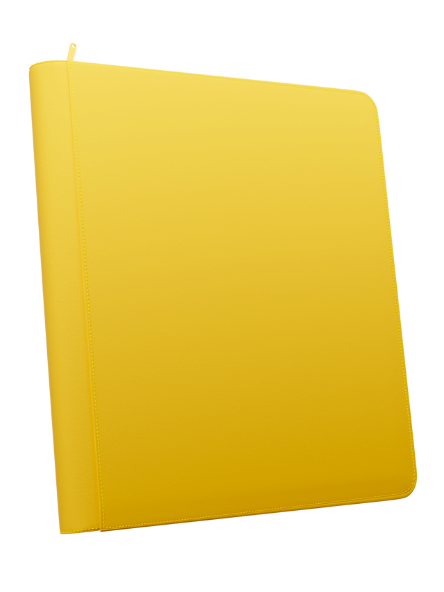 Palms Off Gaming- STEALTH 12 Pocket Zip Trading Card Binder - YELLOW