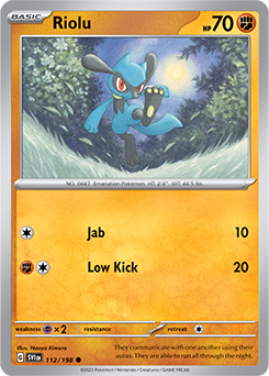 S&V: Scarlet & Violet Base Set- Riolu 112/198