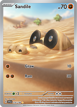 S&V: Scarlet & Violet Base Set- Sandile Illustration Rare 216198