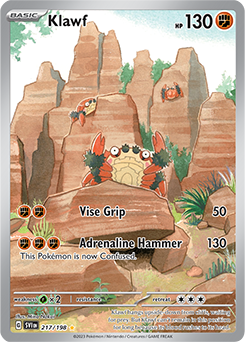 S&V: Scarlet & Violet Base Set- Klawf Illustration Rare 217/198