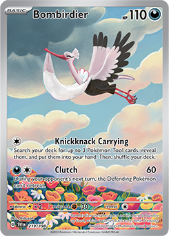 S&V: Scarlet & Violet Base Set- Bombirdier Illustration Rare 219/198