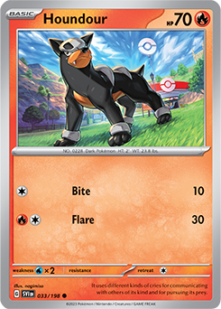 S&V: Scarlet & Violet Base Set- Houndour 033/198