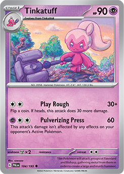 S&V: Paldea Evolved- Tinkatuff 104/193