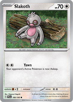 S&V: Paldea Evolved- Slakoth 160/193