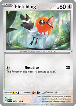 S&V: Paldea Evolved- Fletchling 163/193